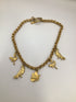Ferragamo Birds of Paradise Charm Vintage Necklace